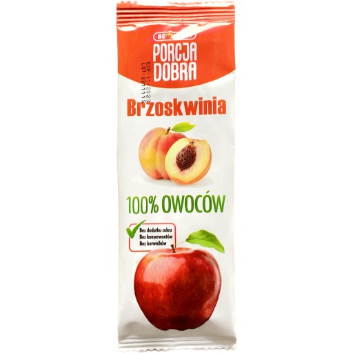 DOBRÁ PORCIA Ovocie Listy Jablko Broskyňa Citrón Zdravá desiata 16g