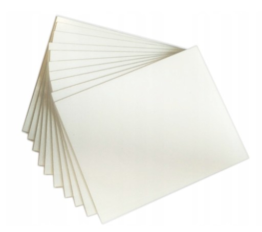 10ks PVC PVC 50x100 polykarbonátové sklo na masku