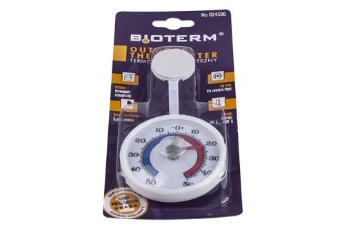 VONKAJŠÍ TEPLOMER BIOTERM 024500 (125/72 MM) BIELY