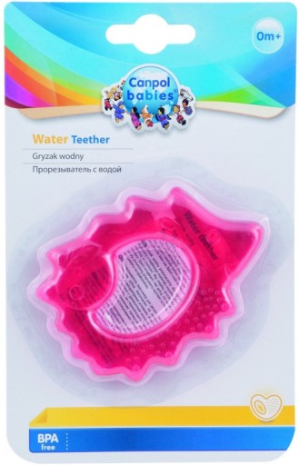 CANPOL Hedgehog vodné hryzátko silikónové BPA FREE PINK
