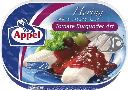 Filety zo sleďa Appel v burgundskej smotane 200G