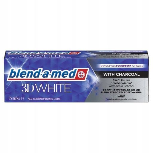 BLENDAMED 3D BIELY 75ML DREVNÉ UHLIE