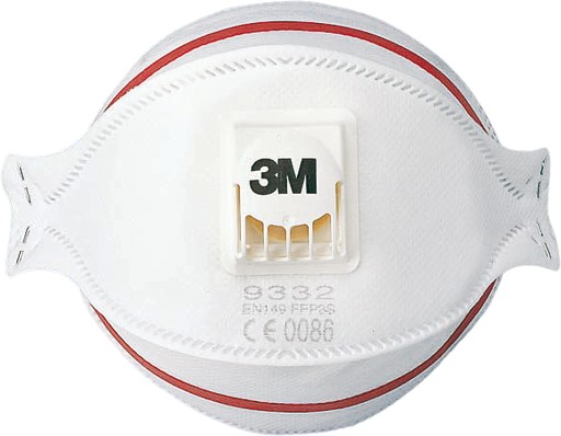 Protiprachová maska 3M 9332 AURA FFP3 polomaska