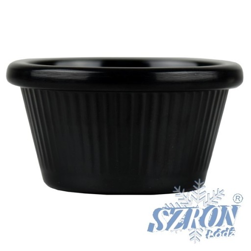 Šalátová misa melamínová ramekin 7,5 cm, čierna FROST