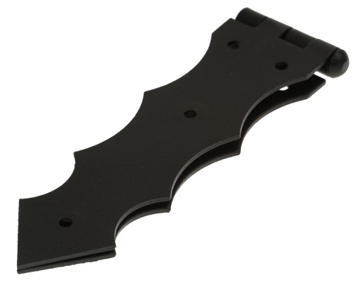Francúzsky ozdobný pánt 300x40x2mm čierny