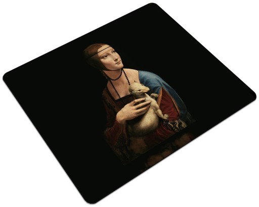 Dáma s hermelínovou podložkou od da Vinci, 24x19cm