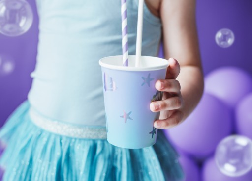Narwhal Cups Sea Shells Birthday 6 ks
