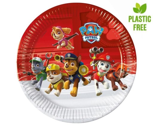 Narodeninové taniere Paw Patrol 8 ks