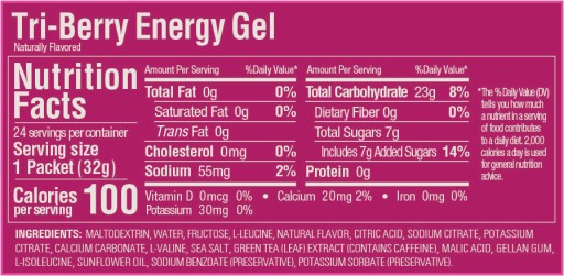 GU Energy Gel Triberry energetický gél 3 bobule s kofeínom 32g