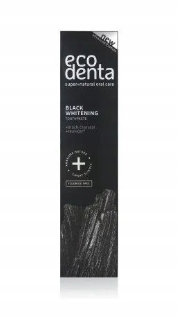 Bieliaca zubná pasta bez fluoridu Black with Carbon Ecodenta 100ml