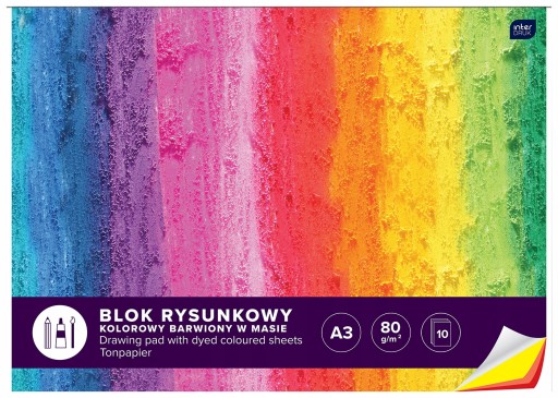 Farebná podložka na kreslenie A3 pre školský Interdruk