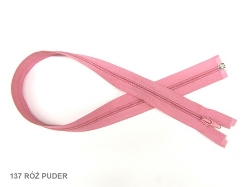 DELIACE Zips #5 PRÁŠKOVÁ RUŽOVÁ _ 50CM
