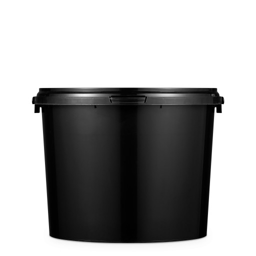 ČIERNE PLASTOVÉ VEDRO S VEČKOM 10 L CERTIFIKÁT!