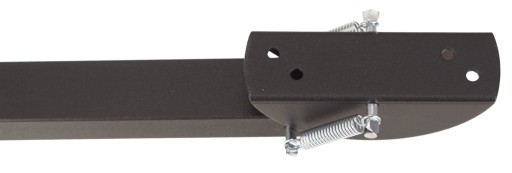SILNÉ PODPORNÉ NOHY PRE DVERE BRÁNY 30CM PROFIL 20x30MM ČIERNE POĽSKO