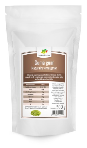 GUAR GUM, prírodná, čistá VLÁKNINA 500g