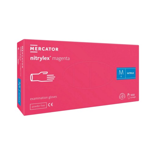 RUKAVICE MERCATOR NITRILOVÉ RUKAVICE NITRYLEX MAGENTA VEĽKOSŤ M