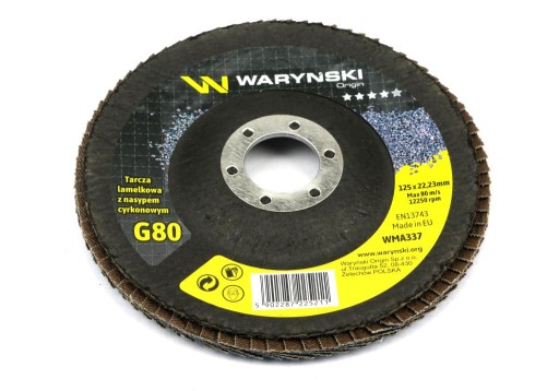 125 mm zirkónový lamelový kotúč GR80 WARYŃSKI