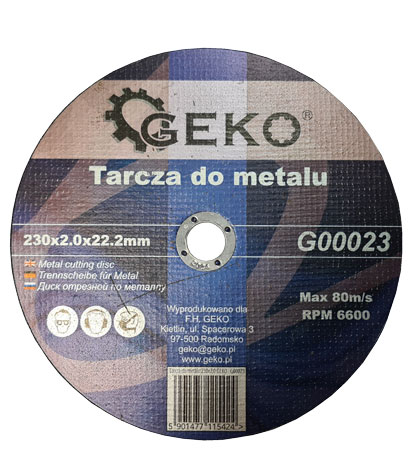 KOVOVÉ REZNÉ KOTOUČE 230x2,0 GEKO