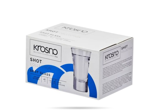 6x poháre na vodku a tequilu 45 ml SHOT KROSNO
