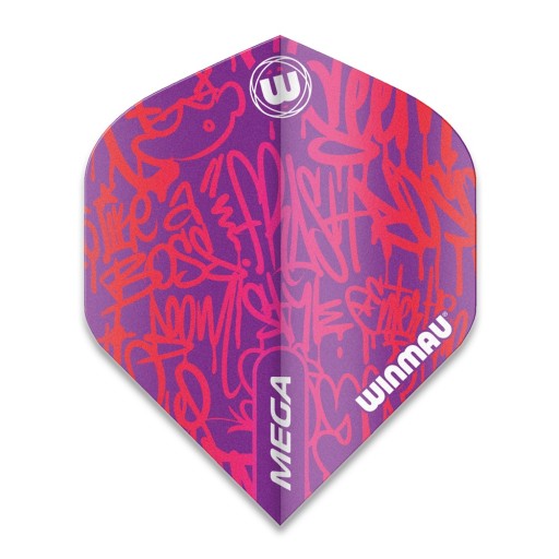 WINMAU MEGA GRAFFITI Šípkové pierko RUŽOVÉ 242