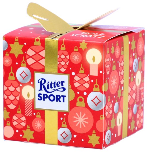 Vianočné čokoládky AKO DARČEK POD VIANOČNÝ STROMČEK Ritter Sport 83g