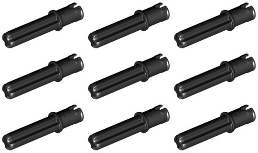 LEGO TECHNIC 18651 ČEPOVÁ AXLE čierna NOVINKA (3g) 9 ks.