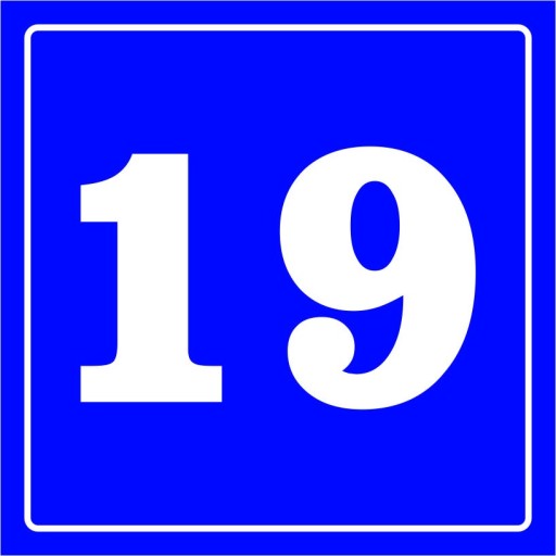Nie 96 Číslica 19 - VÝSTRAŽNÁ TABUĽKA
