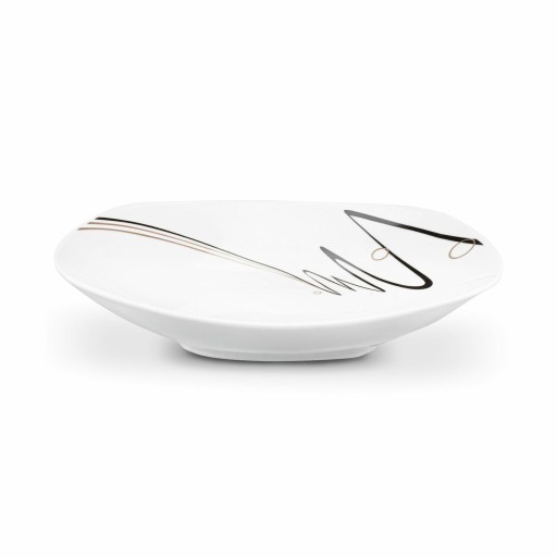 Hlboký jedálenský tanier štvorcová Tadar Ribbon 22,5 cm