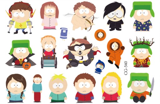 SOUTH PARK CG540 umývateľné tetovanie pre deti