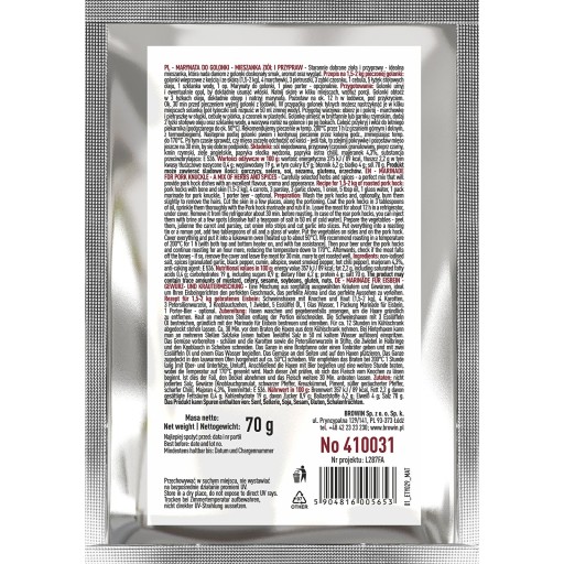 Marináda na bravčové koleno, mix byliniek a korenia, 70g