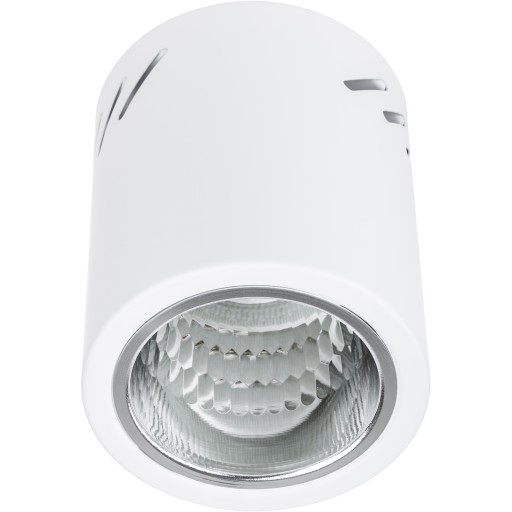Prisadené stropné svietidlo SPOT LARGE TUBE LED E27 biele okrúhle 12cm