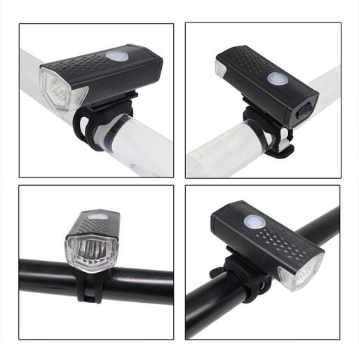 PREDNÉ + ZADNÉ LED BICYKLE LAMPA, NABÍJACIE, NA RIADITEĽKA