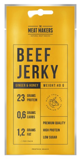 Sušené hovädzie - Beef Jerky Sport Ginger & Honey 40 g