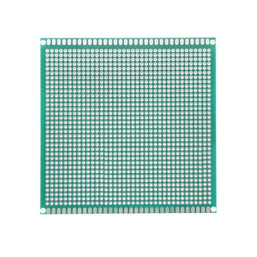 Prototyp DPS 10x10 cm, jednostranný, 1295 otvorov, potlač 2,54 mm
