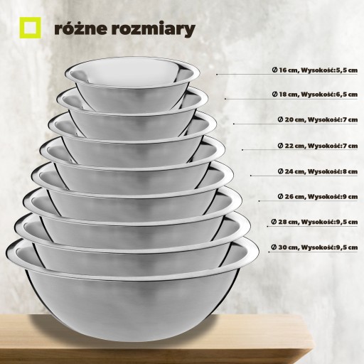 NEREZOVÁ MISKA NA ŠALÁT, 20 cm