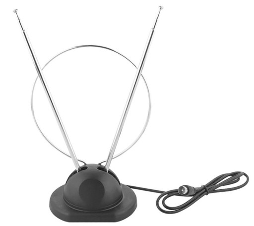 DVBT-2 TELEVÍZNA ANTÉNA, VNÚTORNÁ TV, 2 RAMENA, SO STOJANOM