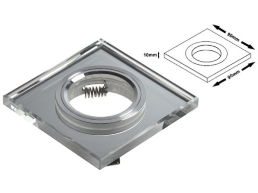 HALOGEN EYEBALL Denzel Číre zapustené stropné svietidlo GK GLASS