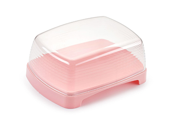 BUTTER DISH Maslová misa s pokrievkou na ruže