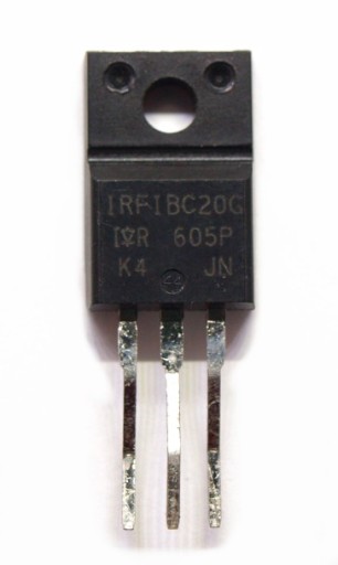 IRFIBC20 600V 1,7A 4,4R N-kanálový tranzistor 3ks.