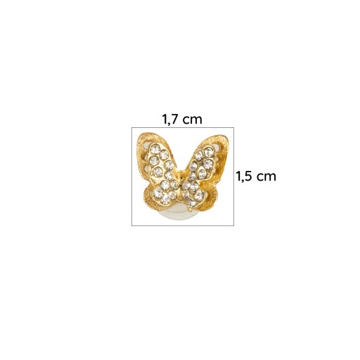Crocs Butterfly Pin Rhinestones Butterfly Pin