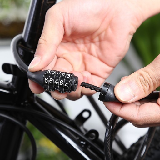ZÁMOK NA BICYKEL S KÓDOVÝM KÓDOVÝM ZÁMKOM PRE zabezpečenie BIKE visiacim zámkom