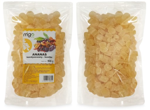 Kandizovaný ANANÁS, KOCKA 500g - MIGOskupina