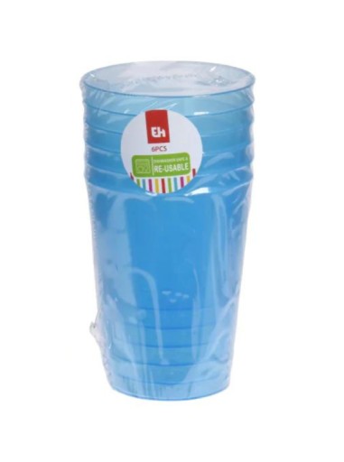 PRAKTICKÉ PLASTOVÉ POHÁRKY Z PLASTU 280ML TURISTICKÉ