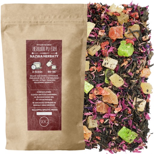 Červený čaj Pu-Erh KARNEVAL V RIO 50G ovocie