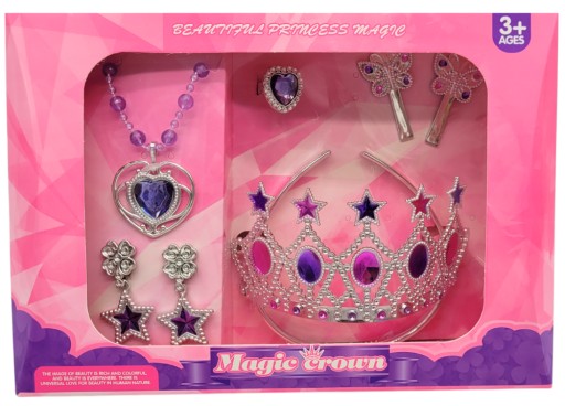 PRINCEZNÁ SÚPRAVA KORUNOVACIE ŠPERKY princezné CRYSTALS Manžetové gombíky