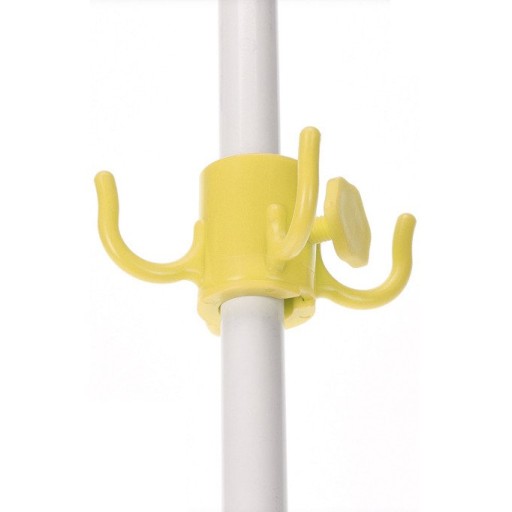 ZÁHRADNÝ DRŽIAK NA SLÁŽNIK, vešiak na balkón, ŽLTÉ