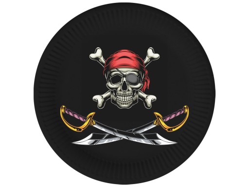 Piráti narodeninové taniere 18 cm 6 ks.