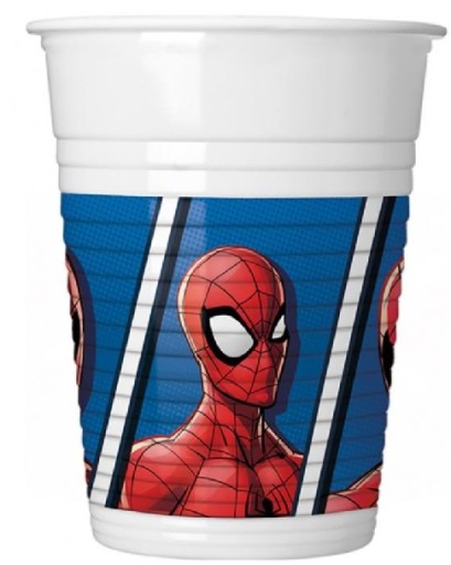 SpiderMan narodeninové poháre 1-9 Spider-Man 8 kusov