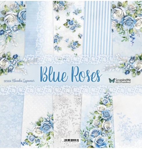 Sada papierov na scrapbooking 30x30 - ScrapAndMe - Blue Roses