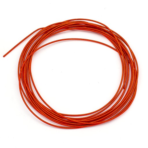 Taštička na vyšívanie Tvrdá meď 1mm oranžová 250cm/10g